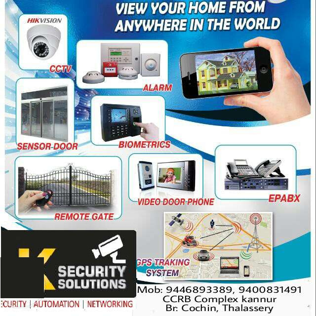 2mp Home security system, gate automation, vdp installation and main,Thallassery