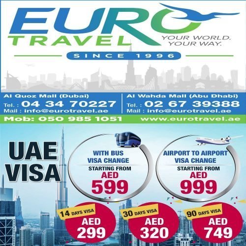 EURO TRAVEL – YOUR WORLD YOUR WAY Since 1996-Dubai