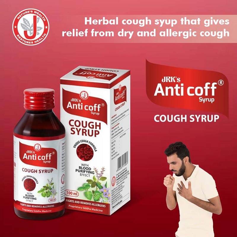 Herbal Cough Syrup For Dry and Allergic Cough – JRK's Anticoff Syrup