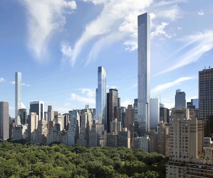 New York. Central Park. New condos for sale