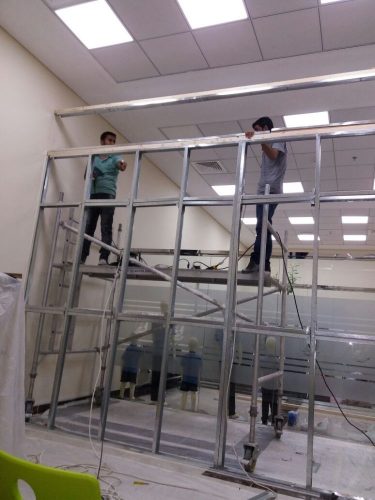 DEMOLITION GLASS PARTITION/ GYPSUM PARTITION -DUBAI