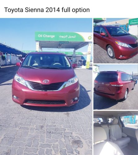 Excellent condition 2014 Model  Toyota Sienna for immediate sell