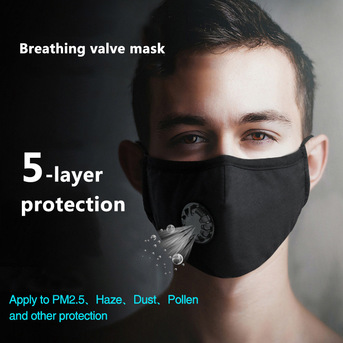 AED 80 / ActiveWear N95 Mask – Reusable Face Mask Black – Multiple Colors Available