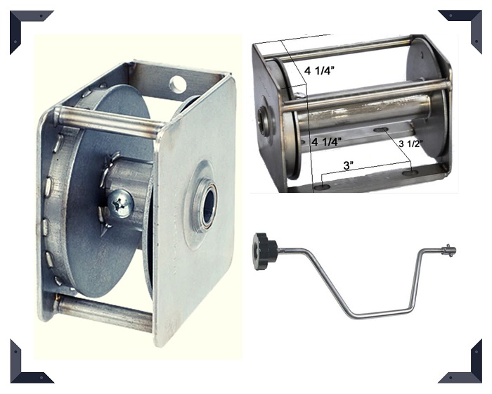 Stainless Steel flagpole winch| Eder M Winch Crank Handle