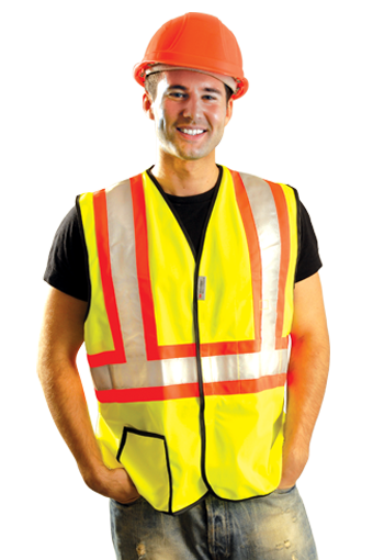 OccuLux ANSI Class 2 Safety Vest – Economy Two Tone (Solid) (Hook Loop Closure