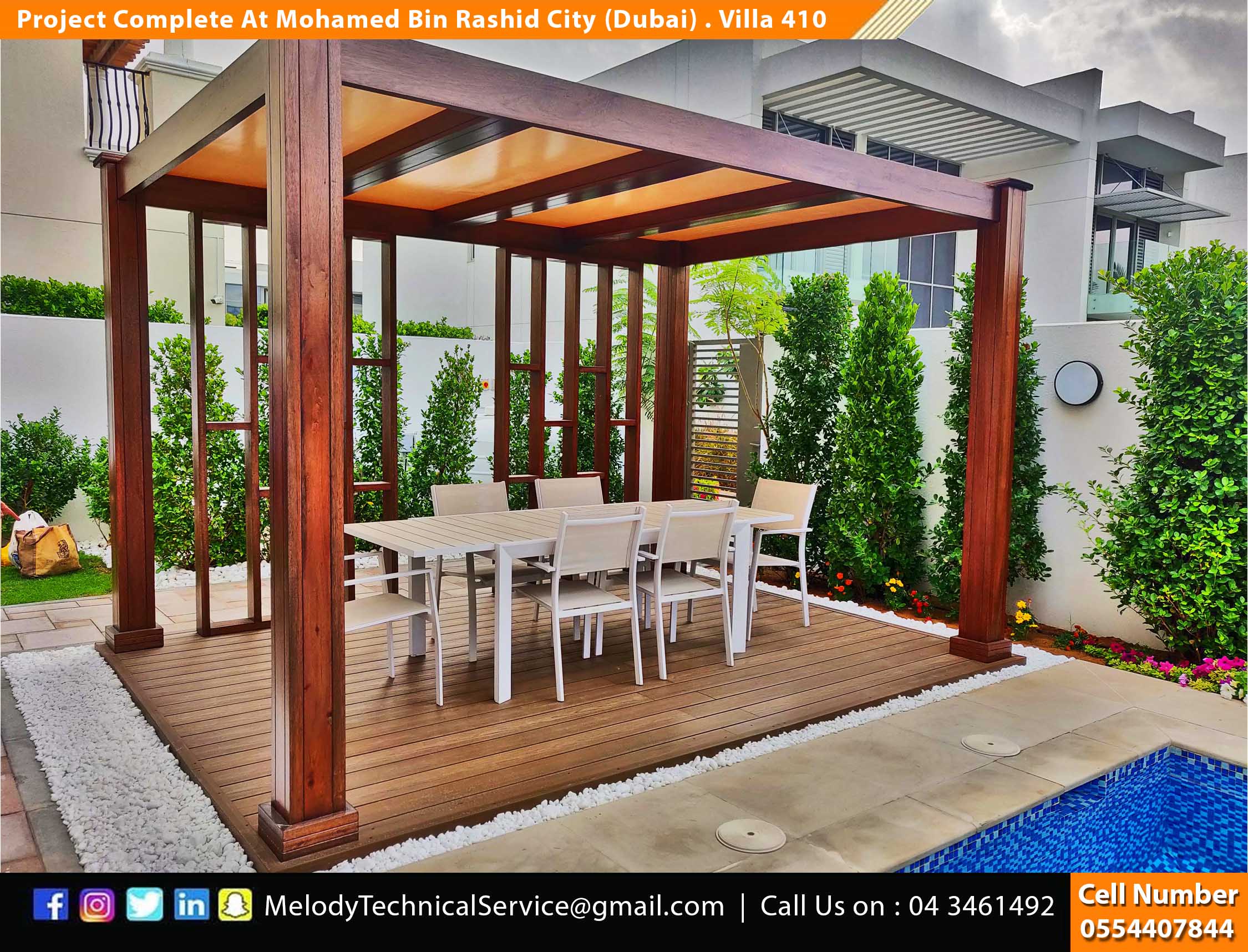 Pergola Suppliers in Dubai | Pergola Design in Dubai | Wooden Pergola In UAE