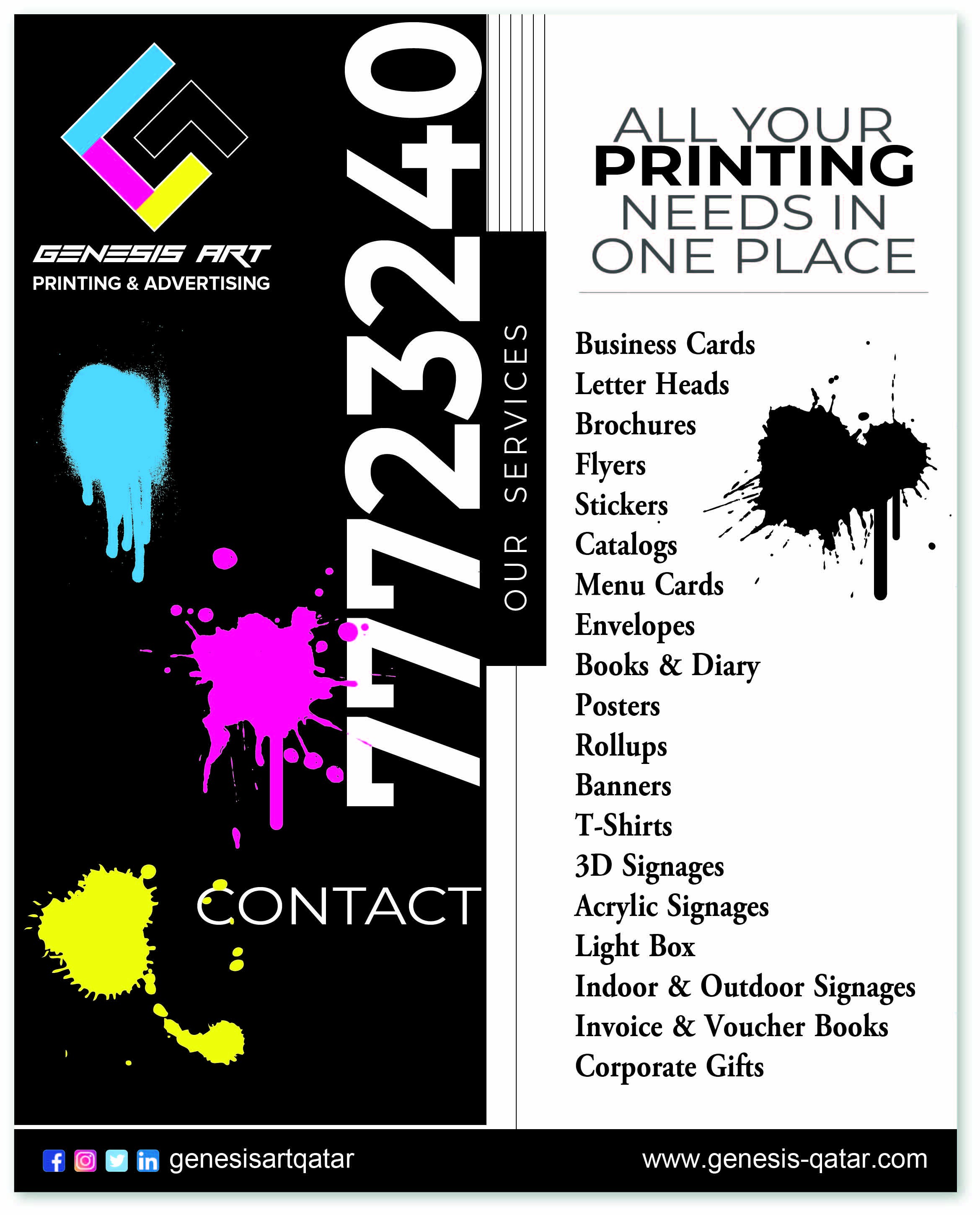 PRINTING SERVICES – ALL YOUR NEEDS IN ONE PLACE-Qatar