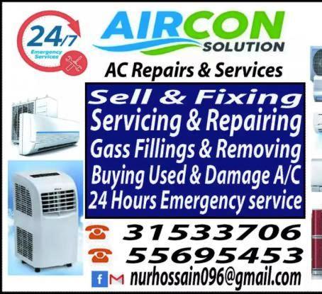 AC sale fixing and repair, maintenance,gas filling- Qatar