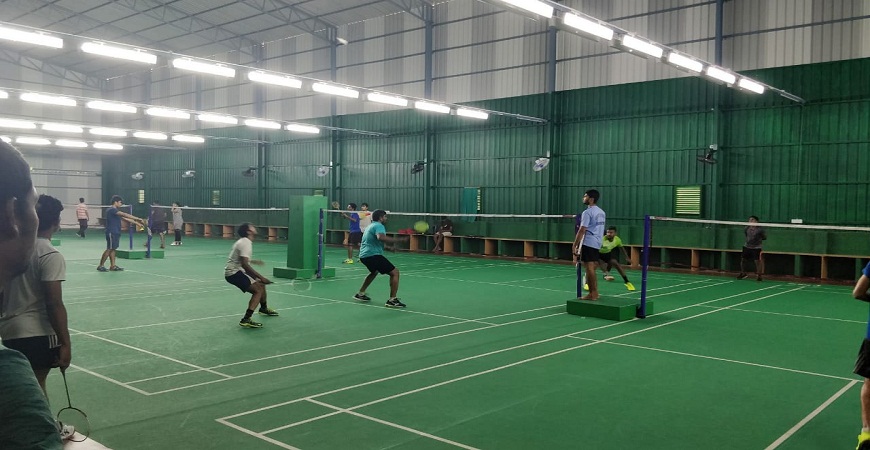 indoor badminton constructions in chennai