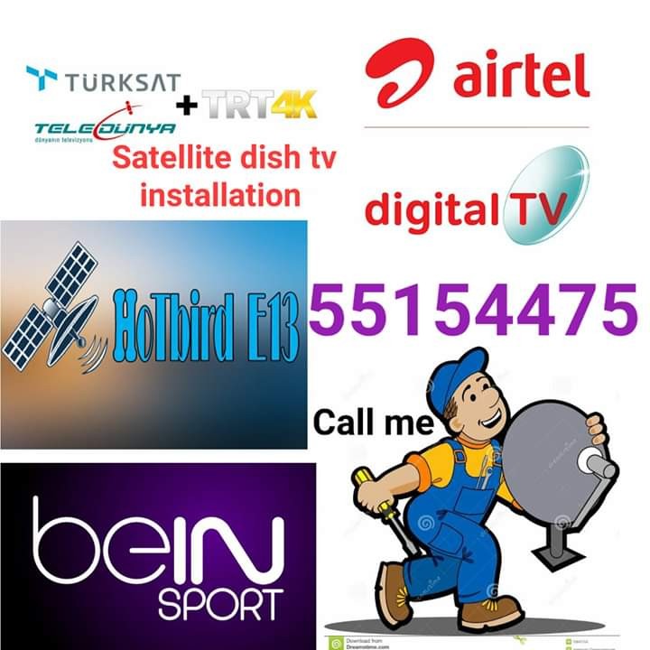 SATELLITE DISH TV INSTALLATION In DOHA