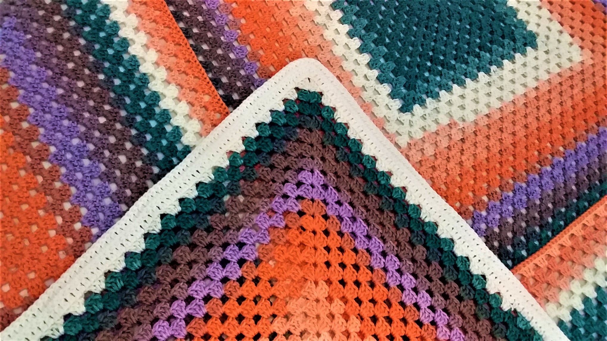 Beautiful Handmade crochet blanket