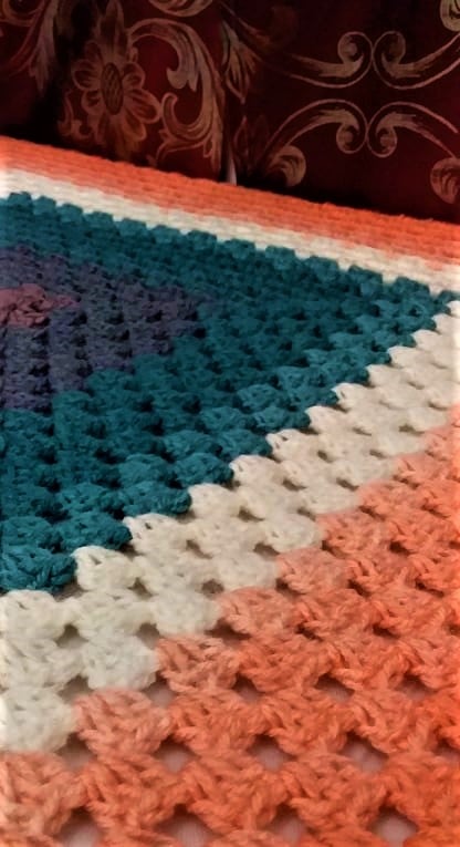 Beautiful Handmade crochet blanket