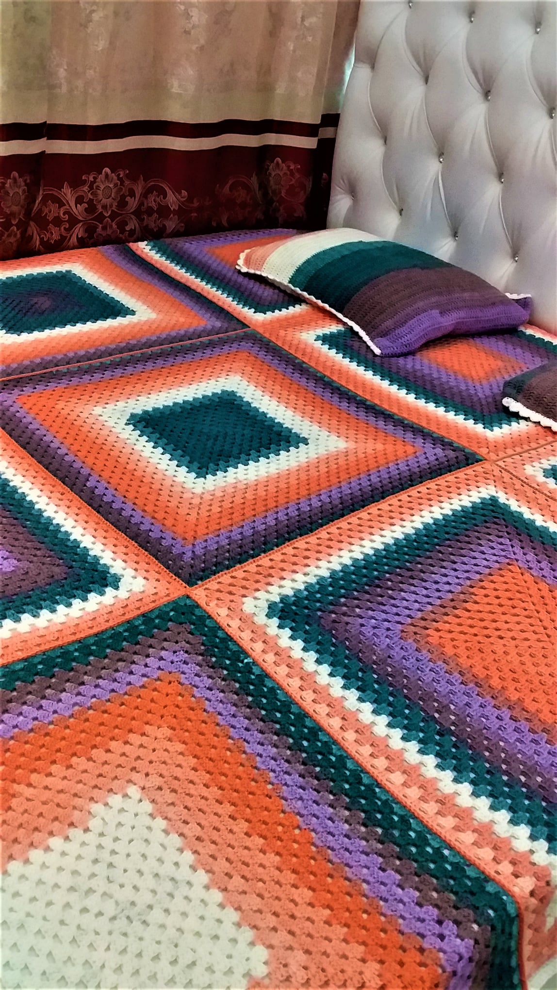 Beautiful Handmade crochet blanket