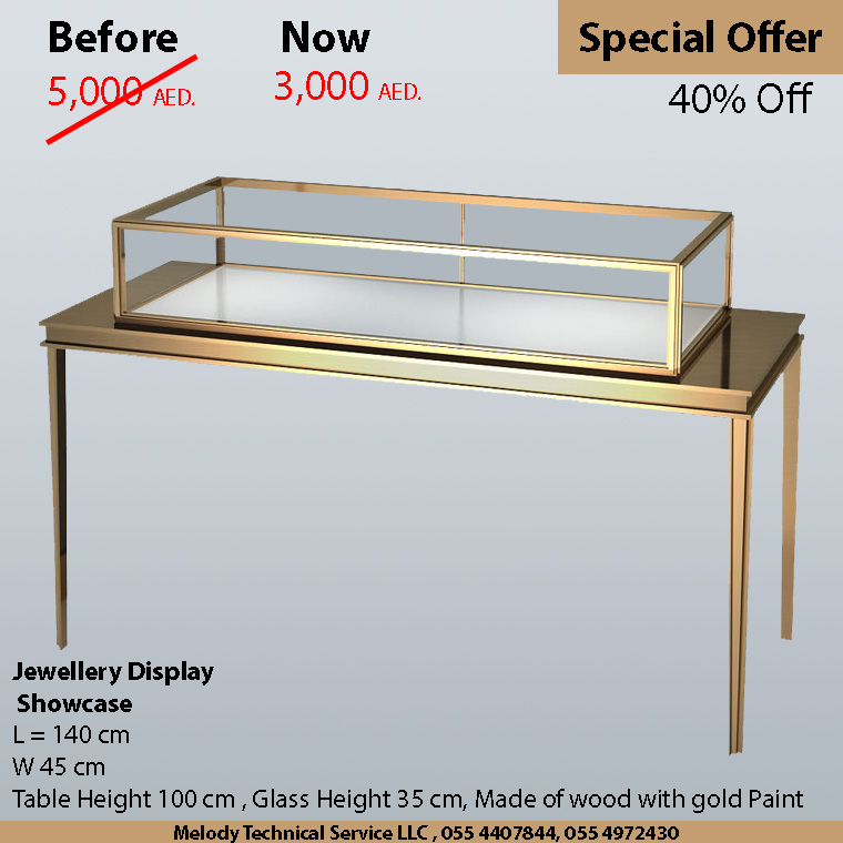 Jewelry Display Suppliers in Dubai | Jewelry Showcases for Sale and Rent in Dubai Abu Dhabi UAE