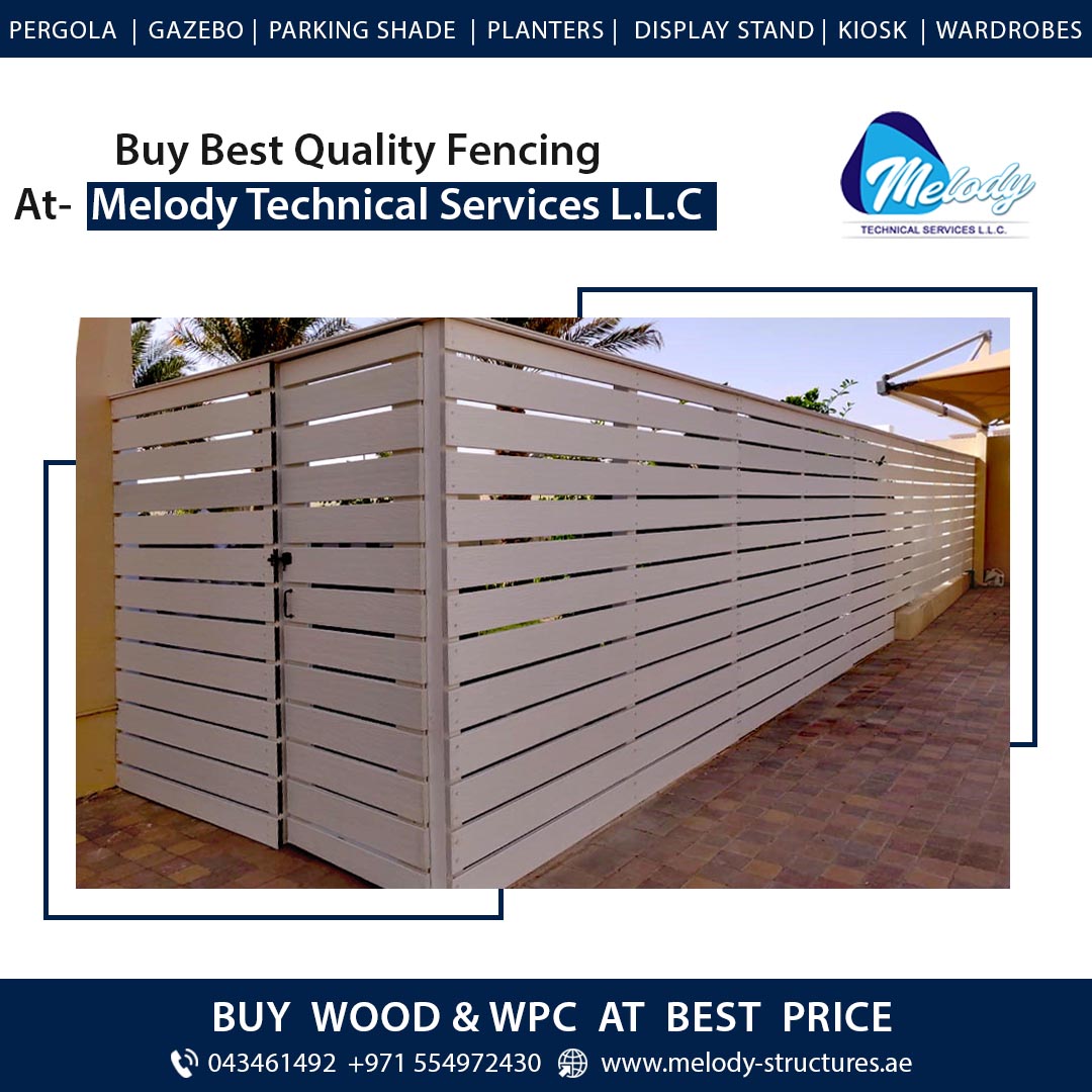 WPC Fence Suppliers in Dubai | composite wood fence supply and fixings in Dubai Abu Dhabi Sharjah UAE |