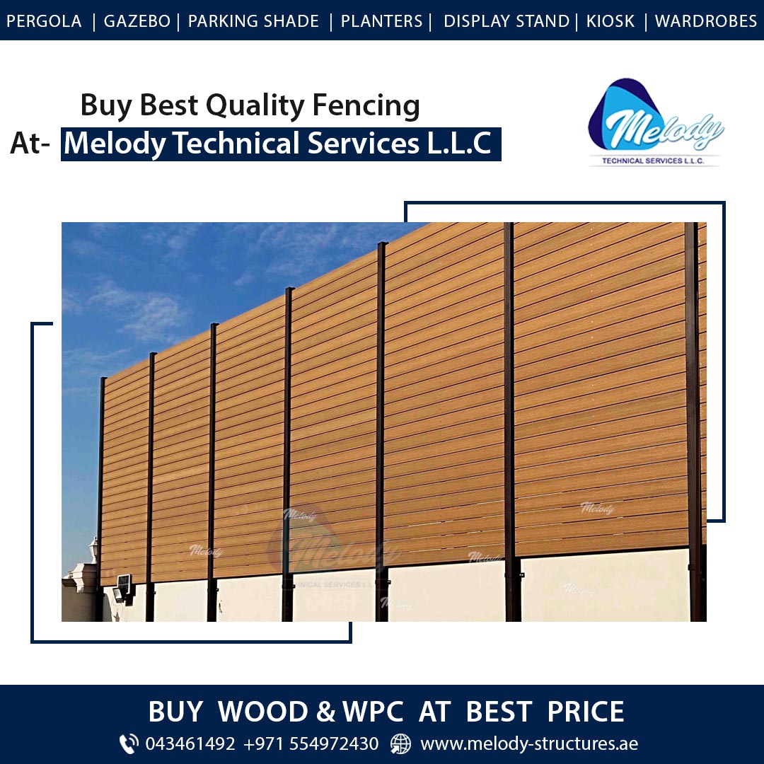 WPC Fence Suppliers in Dubai | composite wood fence supply and fixings in Dubai Abu Dhabi Sharjah UAE |