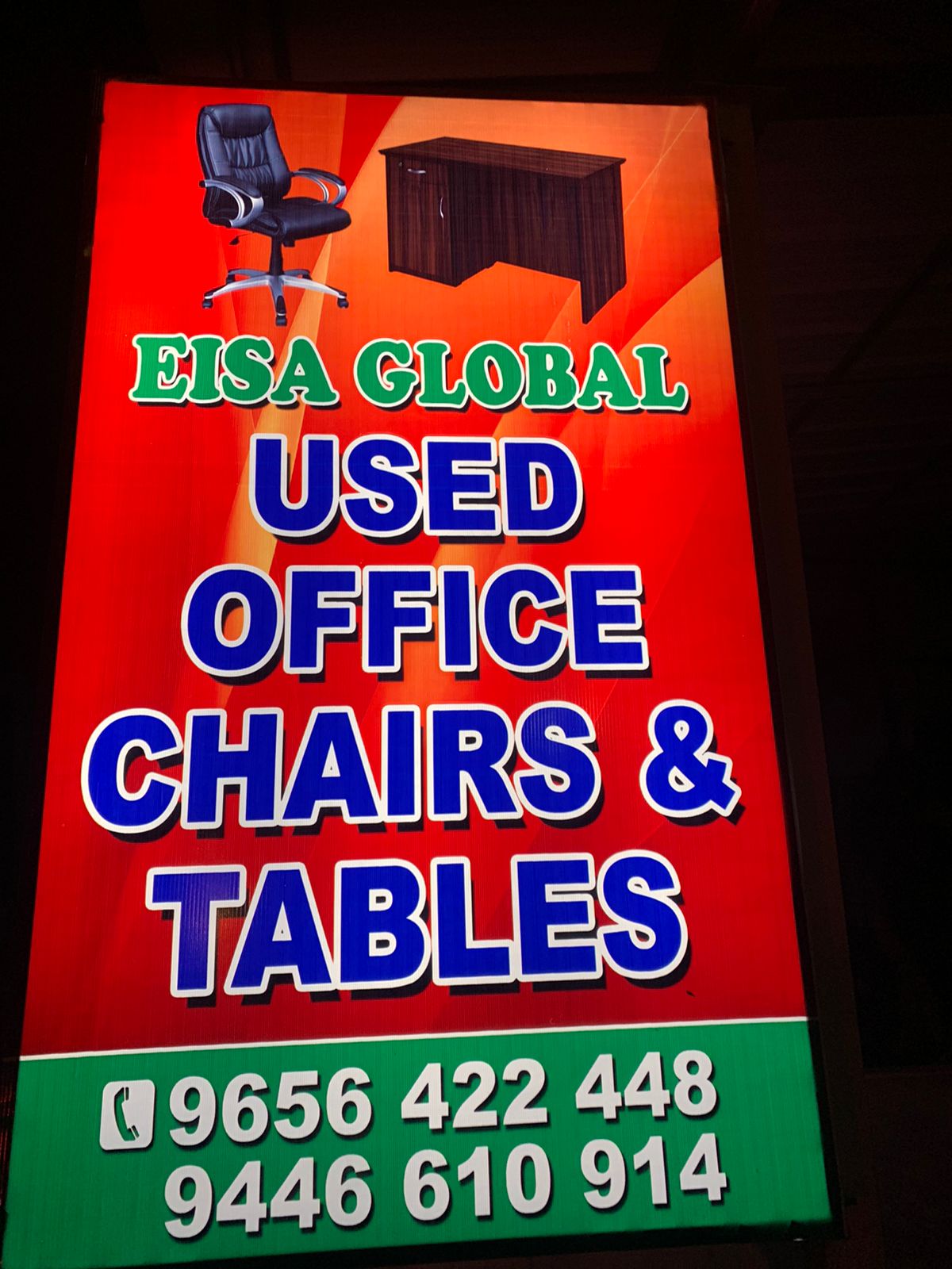 EISA GLOBAL USED OFFICE CHAIRS-ആകർഷകമായ വിലക്കുറവിൽ ബ്രാൻഡഡ് ആയിട്ടുള്ള ഓഫീസ് ഫർണിച്ചർ  ഉത്തരവാദിത്വത്തോട് കൂടി വിൽക്കപ്പെടുന്നു.