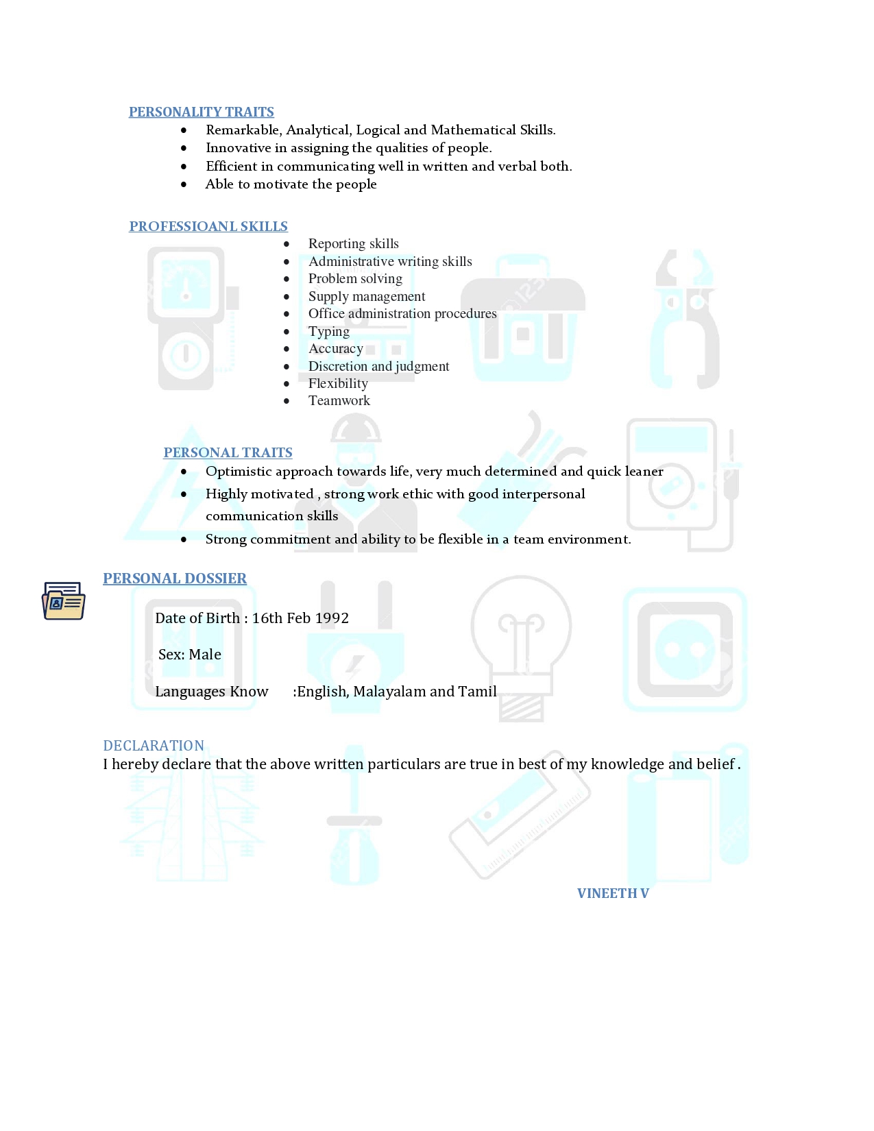 Electrical and Electronics Engineer looking Suitable job opportunity