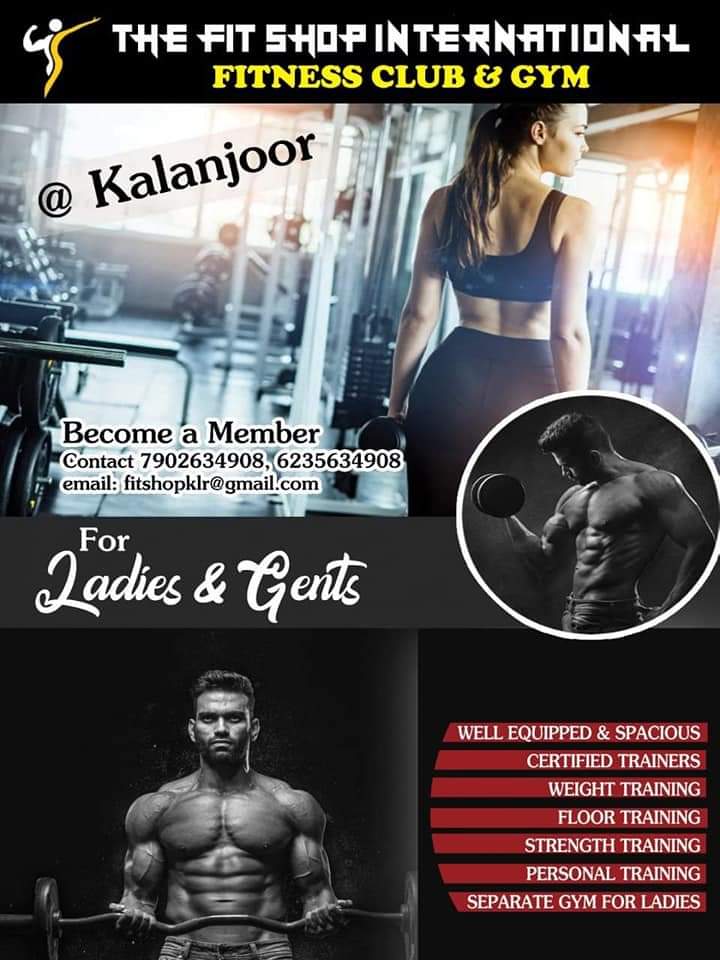 Fit Shop International (A premium Gym, Fitness Center for Ladies & Gents)- Kalanjoor -Pathanamthitta