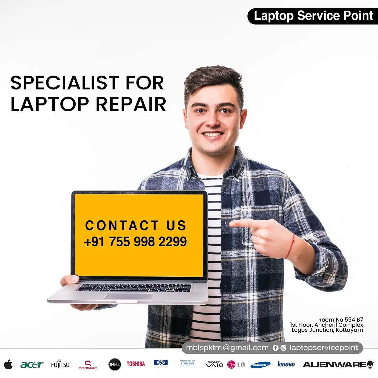 Professional and trustworthy Laptop Service providers  for all over the Kerala