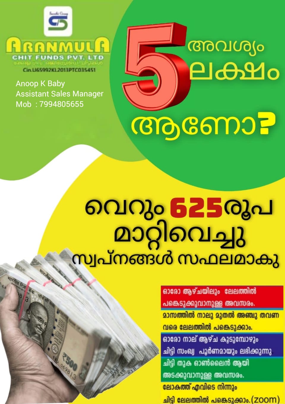 ARANMULA CHIT FUNDS PVT L.TD – 7994805655