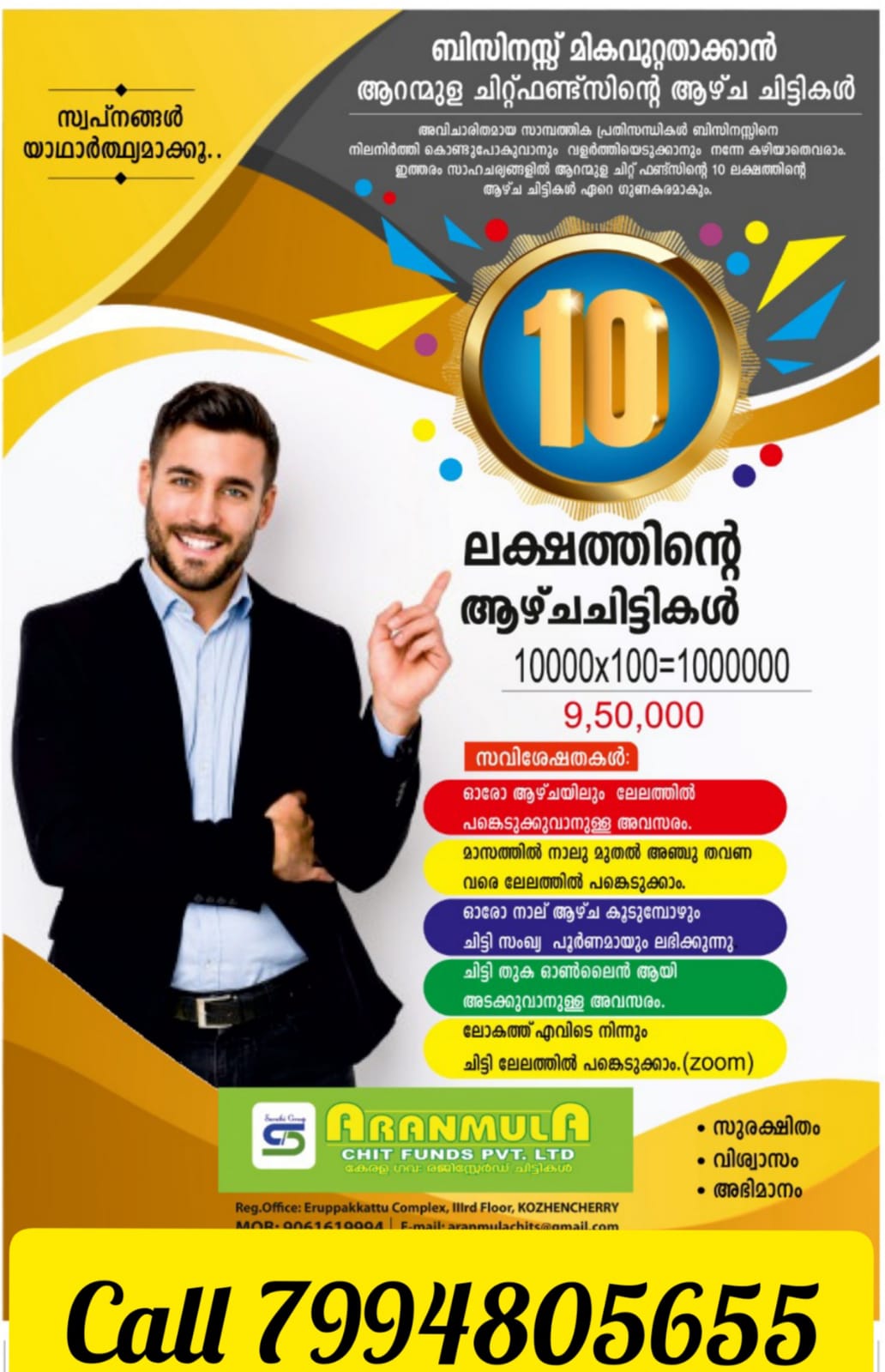 ARANMULA CHIT FUNDS PVT L.TD – 7994805655